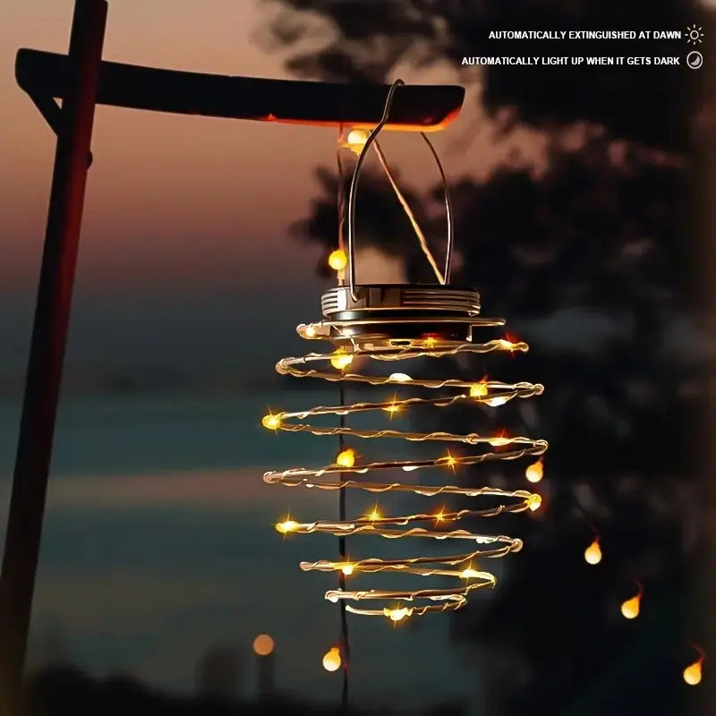 4 Pack Outdoor Solar Hanging Lantern Lights - 60LED Waterproof Solar Pineapple Light Outdoor for Garden,Yard Porch Lawn Backyard Landscape Pathway Patio outside Gardening