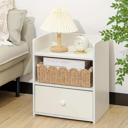 Handwoven Storage Basket with Fan Edge Design, Rattan Basket, Wicker Storage Basket, Natural Material for Toilet Tank Top Shelf, Bathroom Living Room Bedroom Decor Accessories, Handmade Rattan Baskets