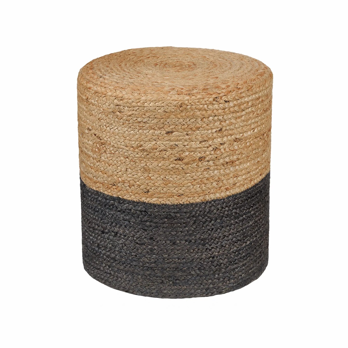 Jute Braided Pouf Ottoman