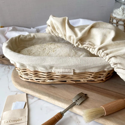 Sourdough Bread Proofing Basket, Wicker, Oval 9 and 12 Inches