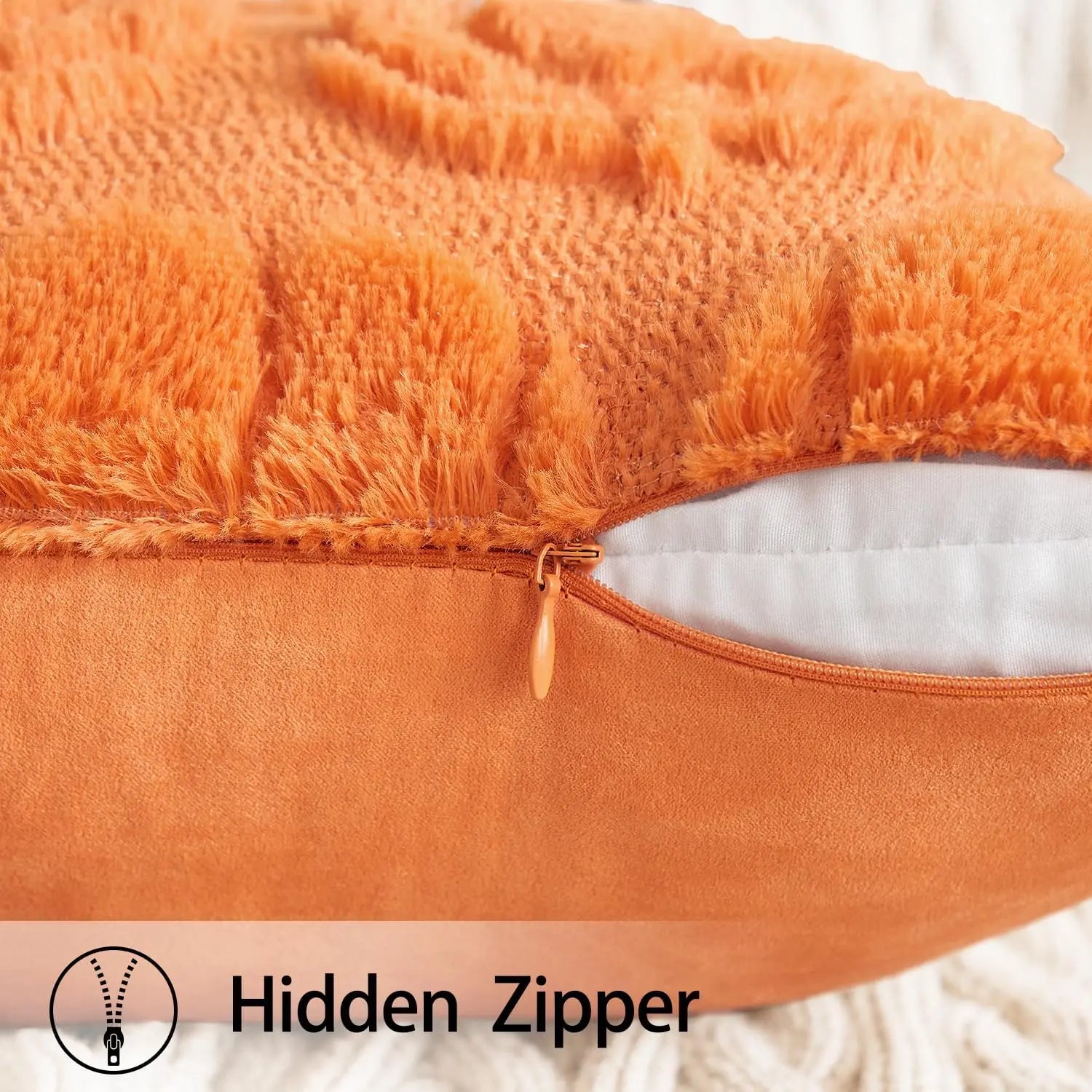 Set of 2 Fall Throw Pillow Covers 18X18 Pumpkin Design – Cozy Autumn Decor for Sofa, Couch & Porch