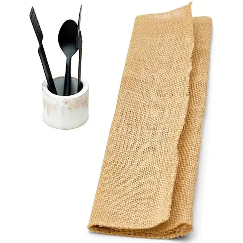 Kitchen Science Tea Bag Box | Natural Wood|Farmhouse Finish | 4 Compartments Storage |Counter Top |Accessories - Tea Bag Squeezer, Natural Jute Placemat, Tea Spoon, Wooden Napkin Ring
