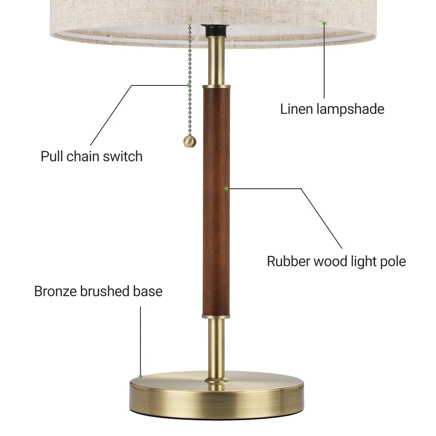 EDISHINE Vintage Table Lamp-Hltl05S