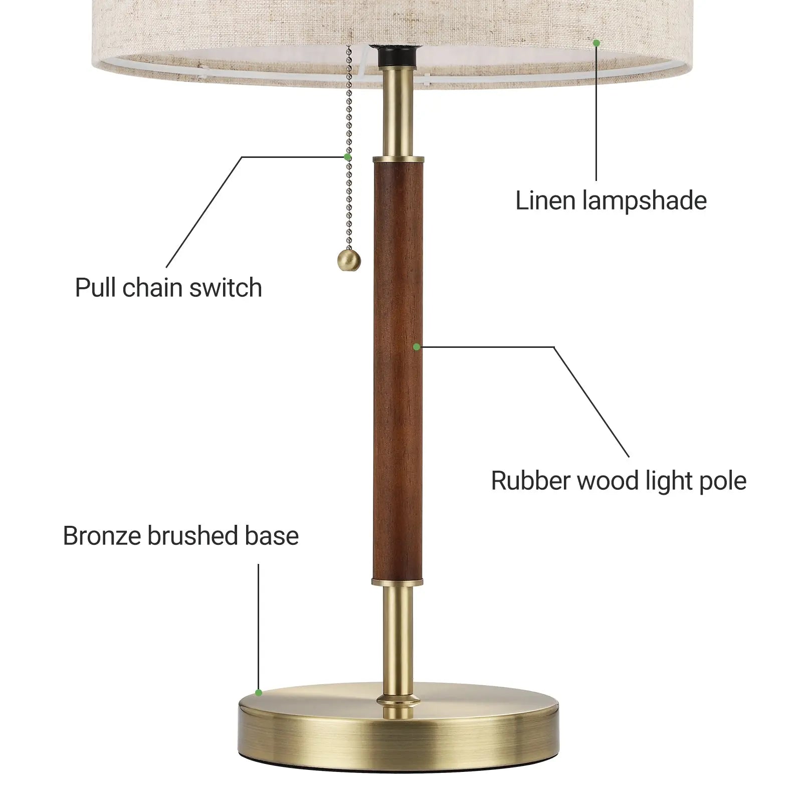 EDISHINE Vintage Table Lamp-Hltl05S