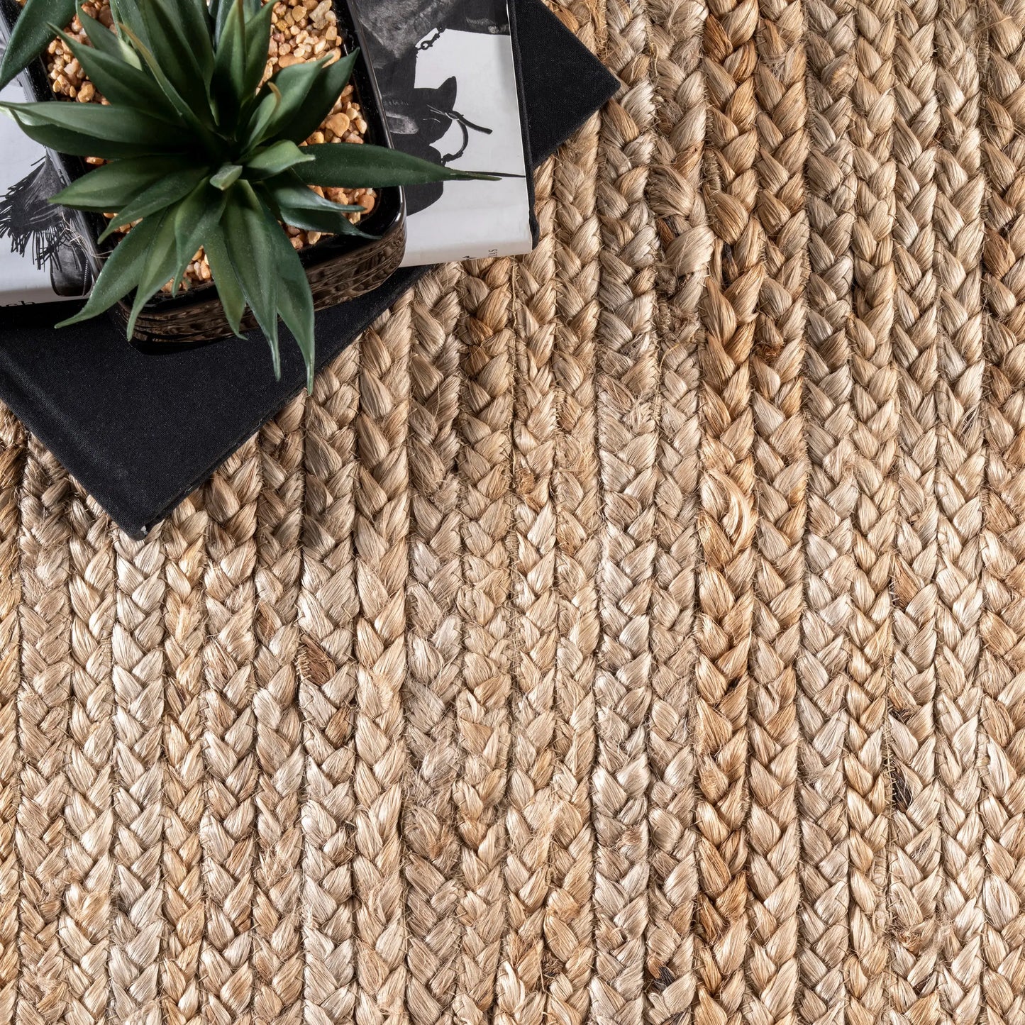 Rigo Hand Woven Farmhouse Jute Area Rug