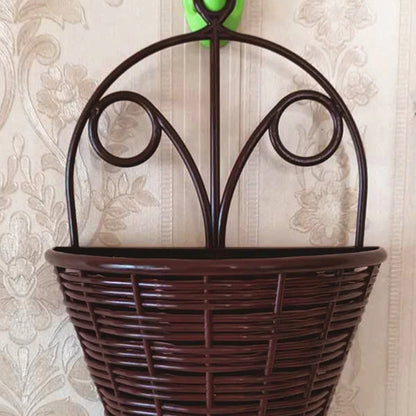3Pcs Orchid Basket Orchid Hanging Flower Basket Orchid Wall Planter Orchid Hanging Planter Woven Pot Wall-Mounted Baskets Decor
