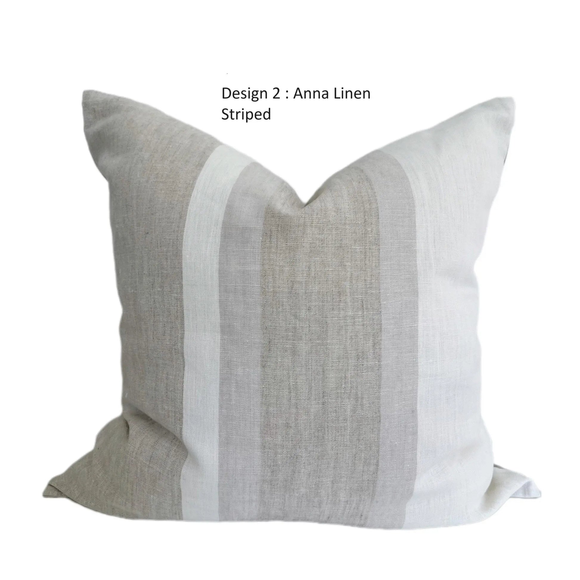 Thehomemind Neutral Linen Throw Pillow Covers, Earthy Modern Pillow Covers, Soft Decorative Linen Pillow Case, White and Beige Modern Pillow, Boho Throw Pillow