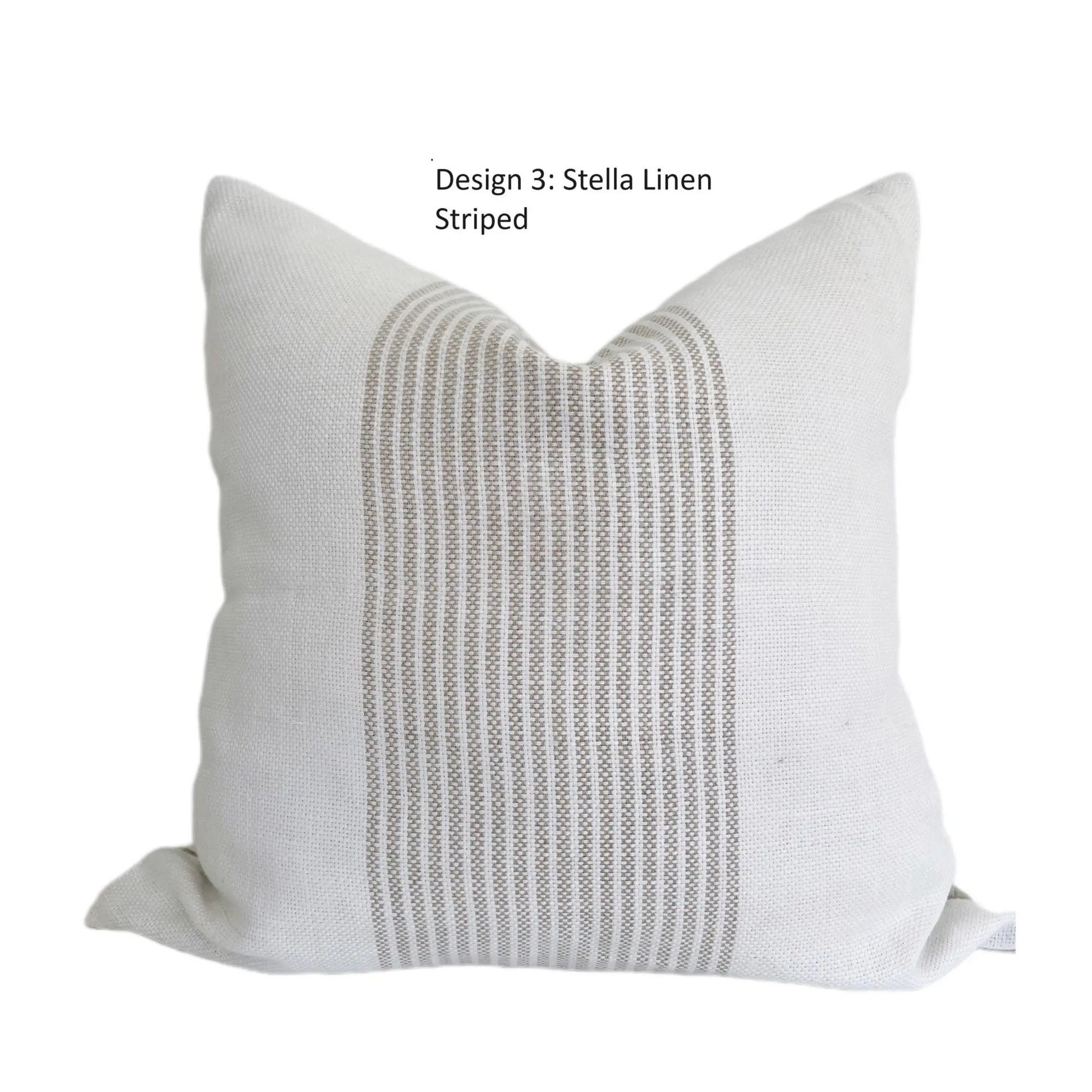 Thehomemind Neutral Linen Throw Pillow Covers, Earthy Modern Pillow Covers, Soft Decorative Linen Pillow Case, White and Beige Modern Pillow, Boho Throw Pillow