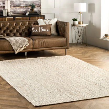 Rigo Hand Woven Farmhouse Jute Area Rug