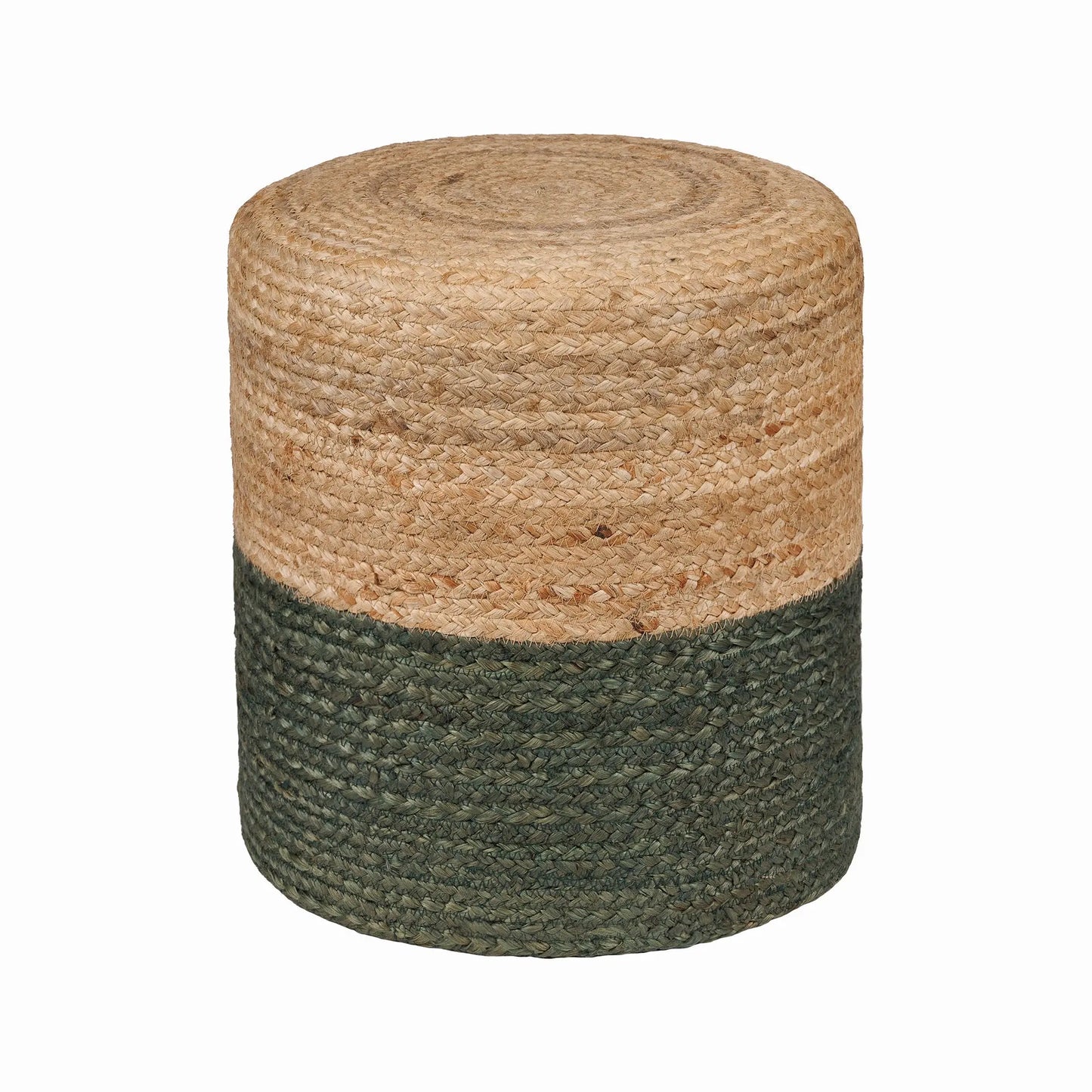 Jute Braided Pouf Ottoman