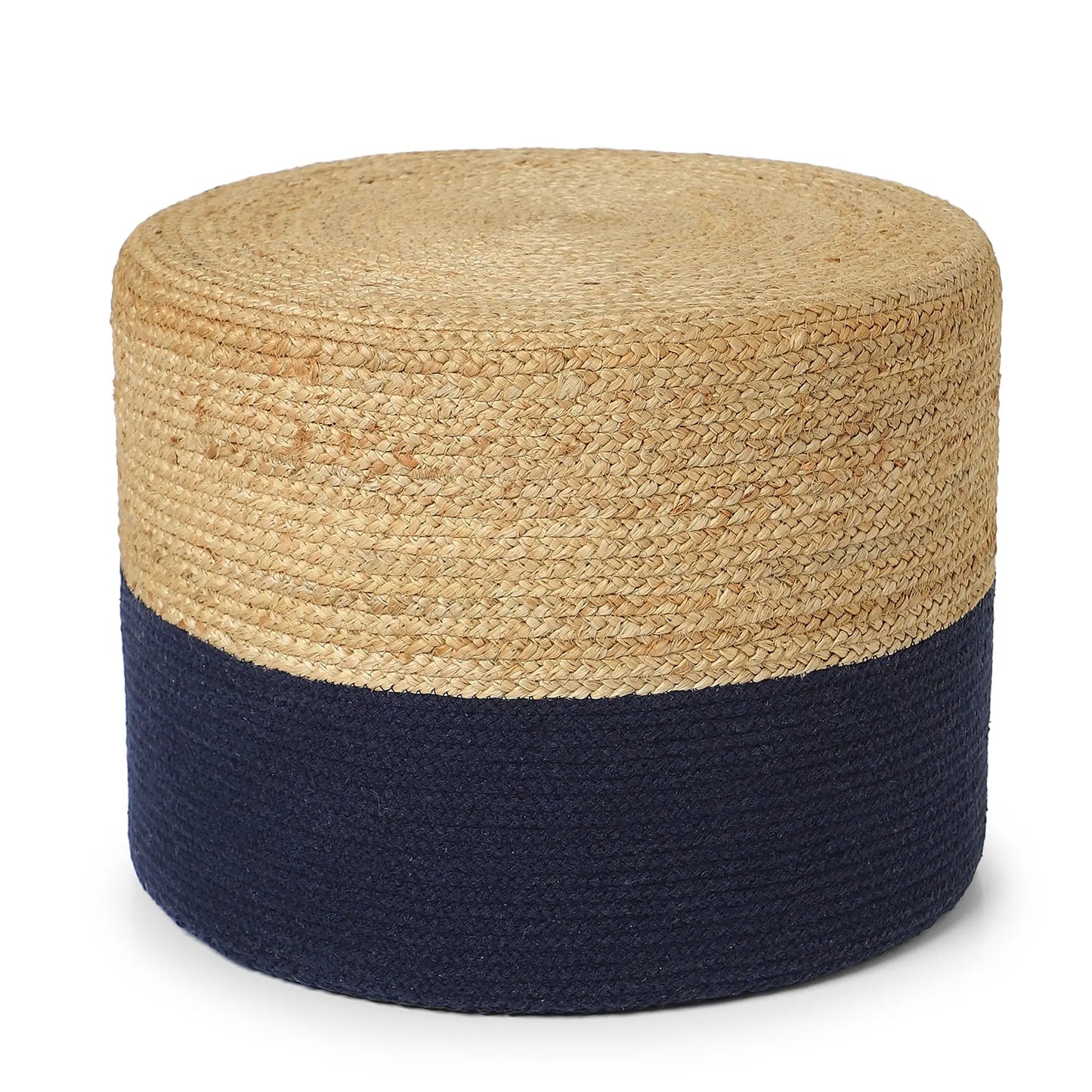 Jute Braided Pouf Ottoman