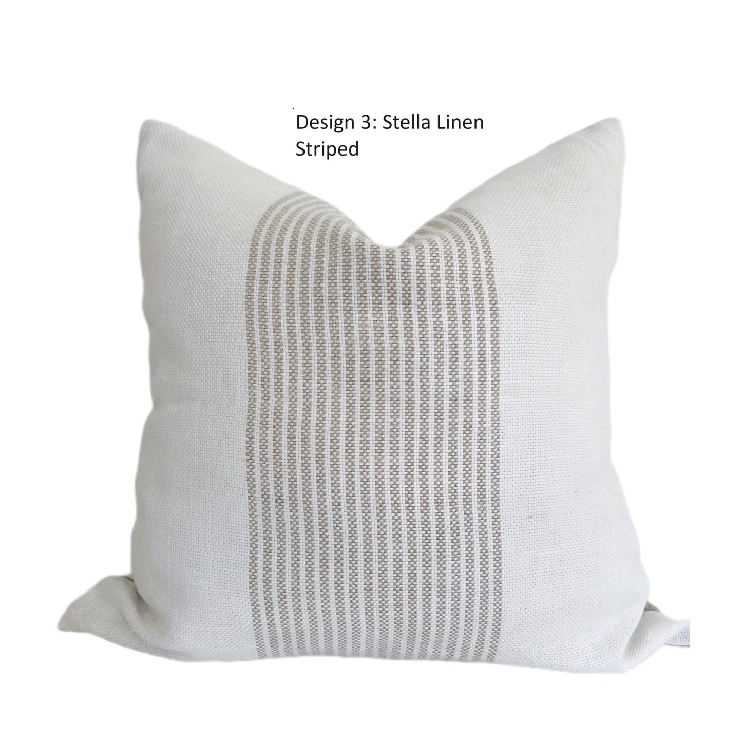 Thehomemind Neutral Linen Throw Pillow Covers, Earthy Modern Pillow Covers, Soft Decorative Linen Pillow Case, White and Beige Modern Pillow, Boho Throw Pillow
