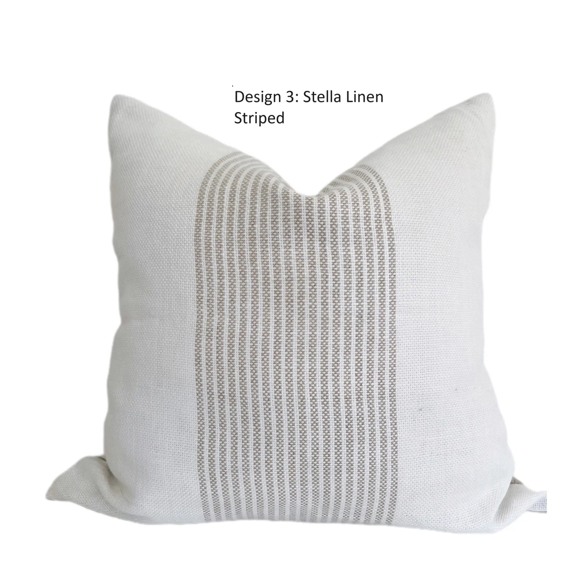 Thehomemind Neutral Linen Throw Pillow Covers, Earthy Modern Pillow Covers, Soft Decorative Linen Pillow Case, White and Beige Modern Pillow, Boho Throw Pillow