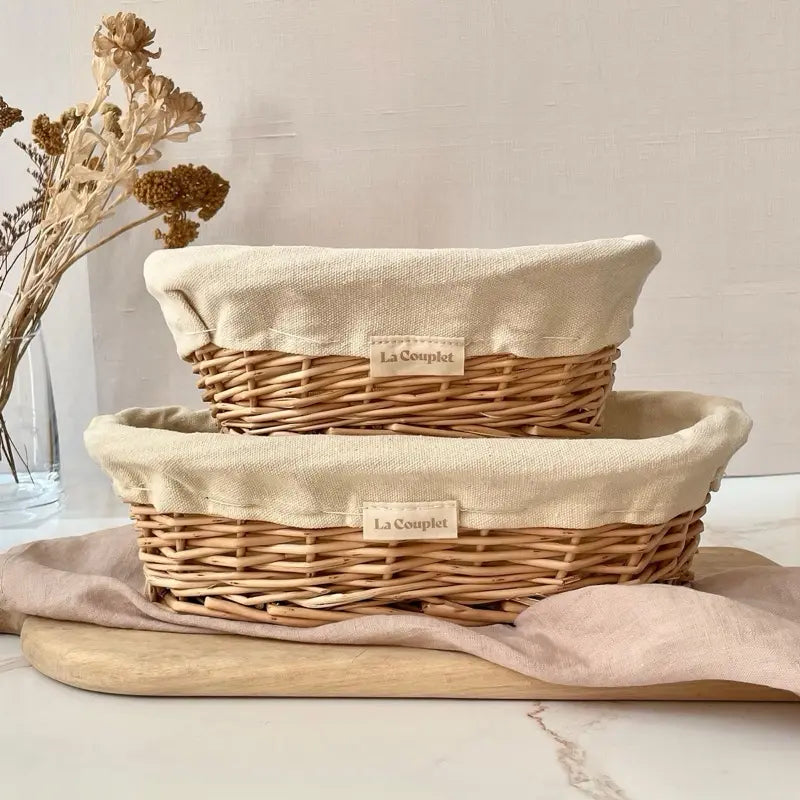Sourdough Bread Proofing Basket, Wicker, Oval 9 and 12 Inches
