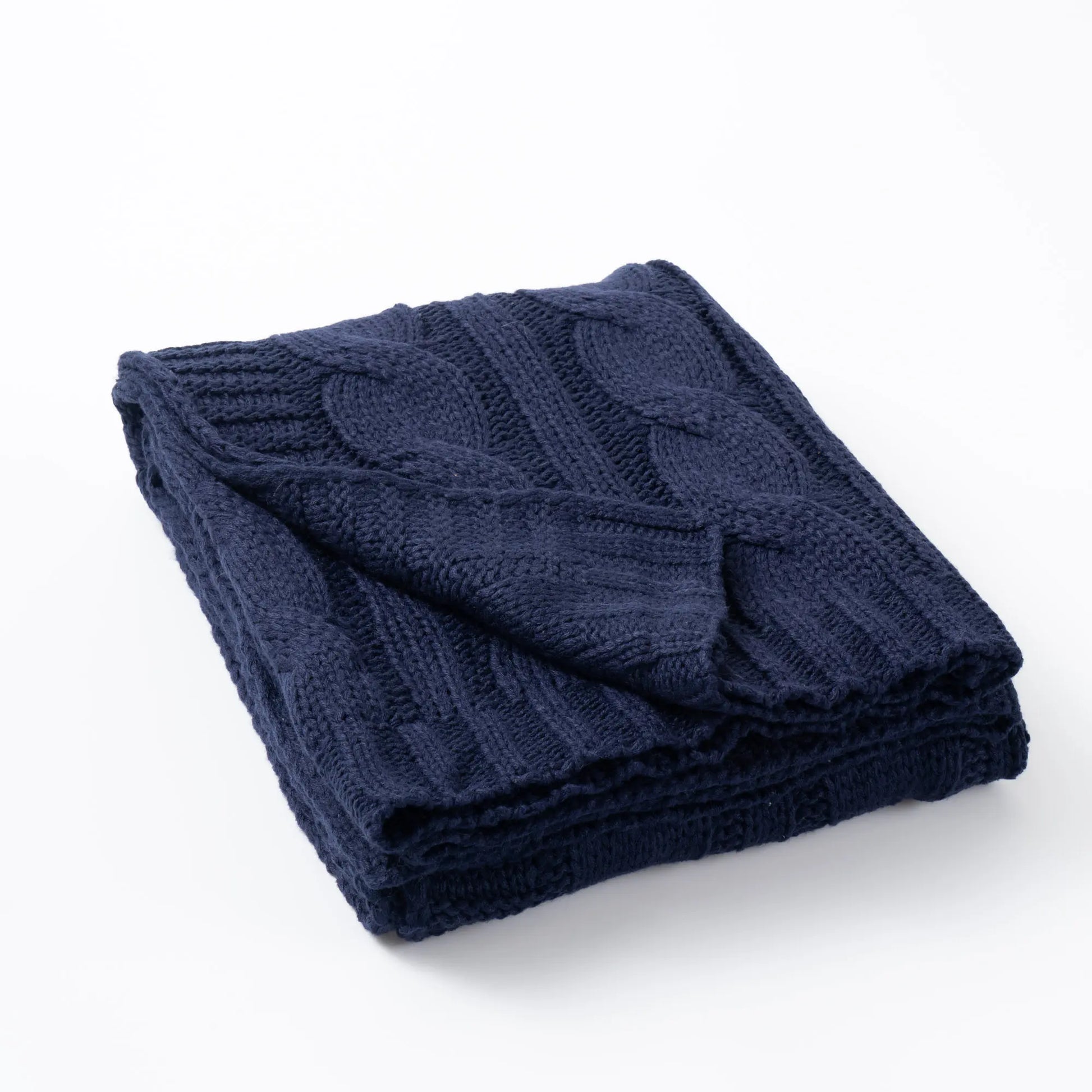 Battilo Nordic Knitted Throw Blanket - Ultra-Soft Twisted Acrylic, Lightweight & Breathable, 50"x60", Machine Washable, Ideal for Bed & Living Room, Perfect Mother's Day Gift