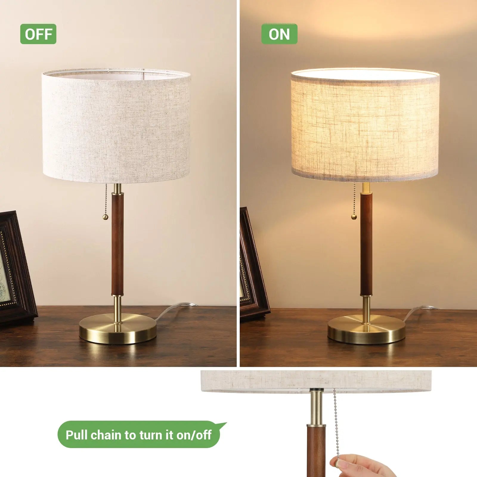 EDISHINE Vintage Table Lamp-Hltl05S