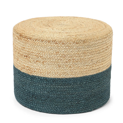 Jute Braided Pouf Ottoman