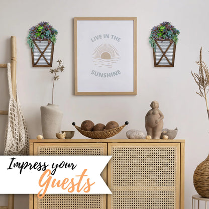 Farmhouse Wall Planter 2 Piece Set